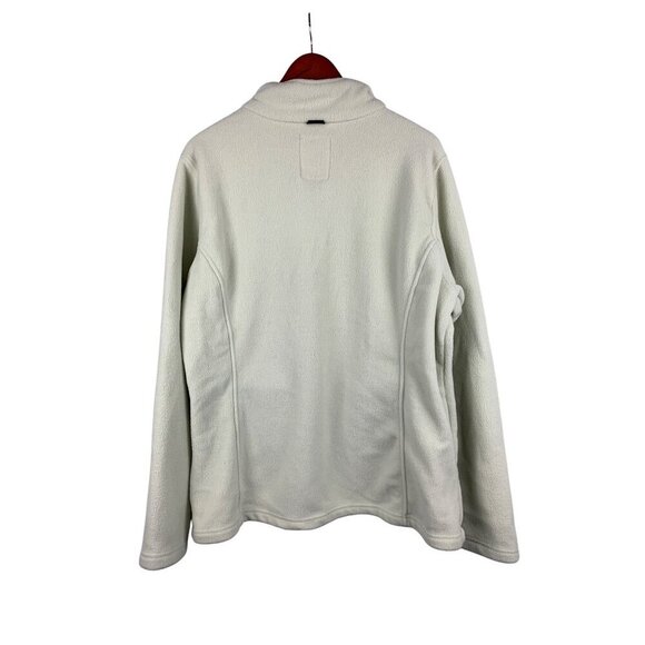 Wantdo Womens XL Full-Zip Fleece Jacket Beige - Picture 2 of 4